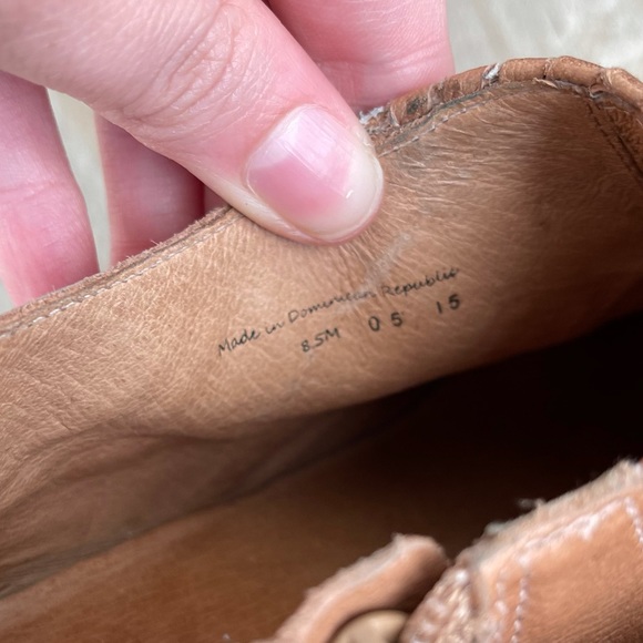 Jack Rogers Tan Cognac Oak Kyle Leather Booties - Picture 6 of 7